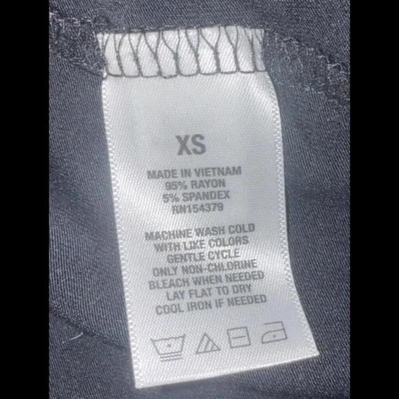 American Eagle Black T Shirt Crisscross Neck Detail Classic Dress NWT Women’s XS - Picture 8 of 10